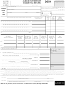 Form Al-1065 - Albion Partnership Income Tax Return - 2001
