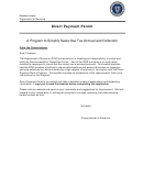 Form Dpp1 - Application For Direct Payment Permit
