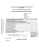 Unemployment Insurance Form - Delaware State