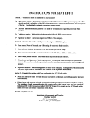 Instructions For Sdat Eft-1 Form