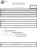 Form Mf-629 - Change Of Name/address Form October 2003