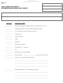 Form 53-127 - Unclaimed Property Standardized Inventory Sheet