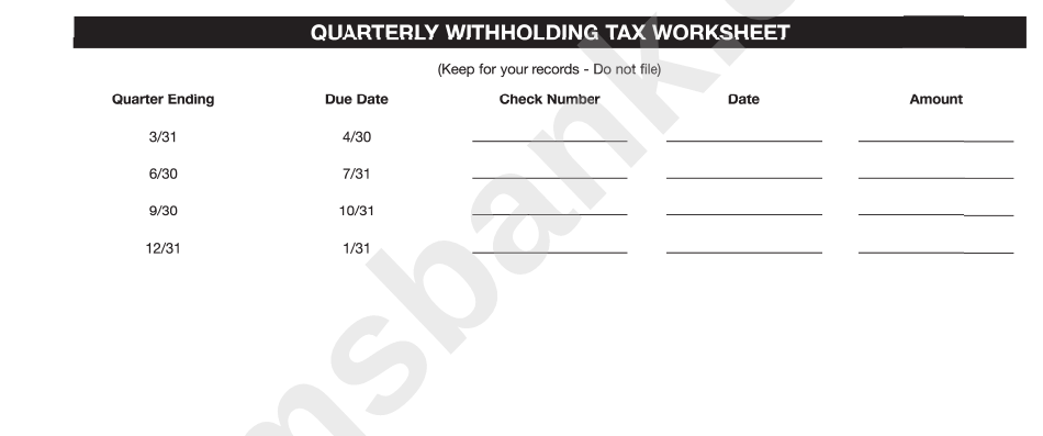 Form Ow-1 - Important Tax Information