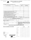 Form 51a113 - Kentucky Cosumer's Use Tax Worksheet