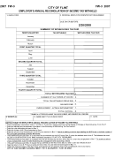 Form Fw-3 - Employer's Annual Reconciliation Of Income Tax Withheld - 2007