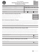Form M-8453 - Individual Income Tax Declaration For Electronic Filing