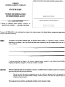 Form Mllc-12e - Notice Of Resignation Of Registered Agent