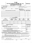 Form P-1065 - Partnership Return Printable pdf