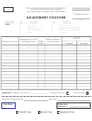 Adjustment Voucher Form - State Of Rhode Island And Providence Plantations