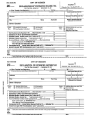 Form Hu-1040-Es - Declaration Of Estimated Income Tax Printable pdf