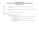 Form L-04 Filling Instruction - Notice Of Transfer Of Reserved Llc Name
