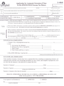 Form 8-4868 - Application For Automatic Extension Of Time To File Springfield Income Tax Return