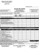 Sales And Use Tax Return Form - Parish Of East Carrol