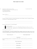 Filer Contact Cover Letter Form