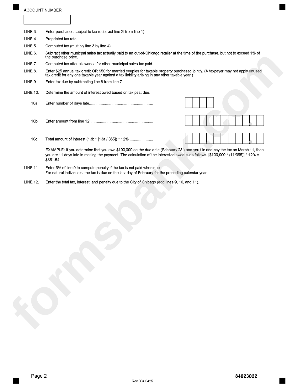 Form 8402in - Nontitled Personal Property Use Tax Return - Instructions