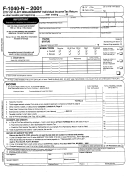 Form F-1040-n - City Of Flint Non-resident Individual Income Tax Return - 2001