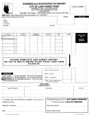Business And Occupation Tax Report Form - City Of Lake Forest Park
