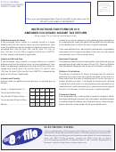 Form Dr 0111 - Amended Colorado Income Tax Return - Instructions