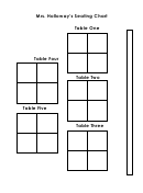Sample Seating Chart Template