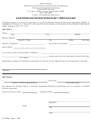 Certified Nutrition Specialist Verification Form - Department Of Community And Economic Development