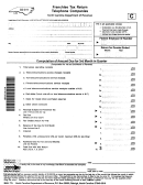 Form Cd-311 - Franchise Tax Return - Telephone Companies