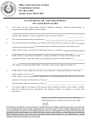 Statement Of Abandonment Of Assumed Name Form
