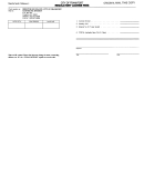 Regulatory License Fees Form - City Of Frankfort Printable pdf