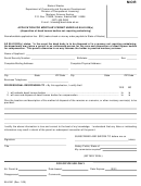 Form 08-4391 - Application For Mortuary Permit