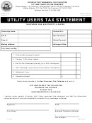Utility Users Tax Statement Form - 2002