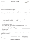 Form 62a365 - Nonresidency Affidavit - 2012