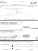 Form 62a850 - Bank Deposits Tax Return - 2013