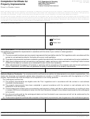 Form Hud-56002 - Completion Certificate For Property Improvements Template - U.s. Department Of Housing And Urban Development