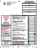 Fillable Form Np - City Net Profit License Fee Return Printable pdf