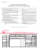 Form Dr 1093w - Annual Transmittal Of W-2 And 1099 Forms - 2007