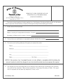 Form Ss-4238 - Request For Certificate Of Existence Authorization