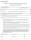 Form Wi-vcp - Wisconsin Tax Shelters Voluntary Compliance Program Participation And Agreement
