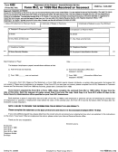 Form 4598 - Department Of The Treasury- Internal Revenue Service