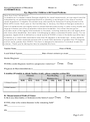 Eye Report Form For Children With Visual Problems