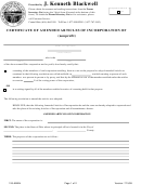 Form 126-aman - Certificate Of Amended Articles Of Incorporation - State Of Ohio