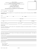Form 08-4113 - Application For Licensure As A Psychologist