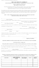 Form 2-k - Declaration Of Candidacy - For Member Of State Central Committee To Be Elected - 2010
