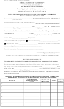 Form 2-gj - Declaration Of Candidacy - Party Primary Election - 2010