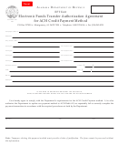 Form Eft-001 - Electronic Funds Transfer Authorization Agreement For Ach Credit Payment Method - 2007