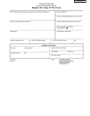 Request For Copy Of Tax Form - 2007
