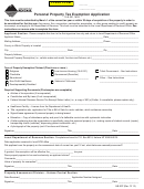 Form Ab-30p - Personal Property Tax Exemption Application Form - State Of Montana