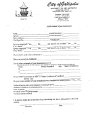 Individual Questionnaire Form - State Of Ohio