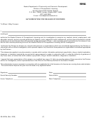 Form 08-4020e - Authorization For Release Of Records