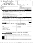 Net Profit Tax Return Form - 2001 Printable pdf