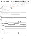 Form F0002 - Application For Certificate Of Authority Form - State Of Mississippi