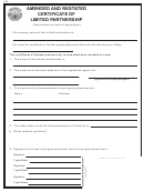 Amended And Restated Certificate Of Limited Partnership Form